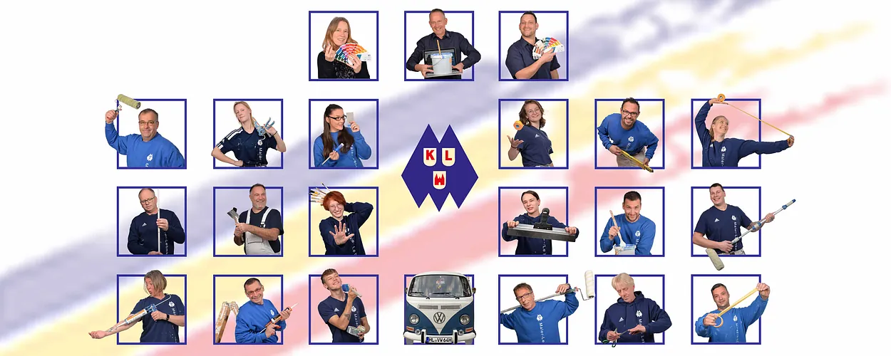 Alle Mitarbeiter als Collage 