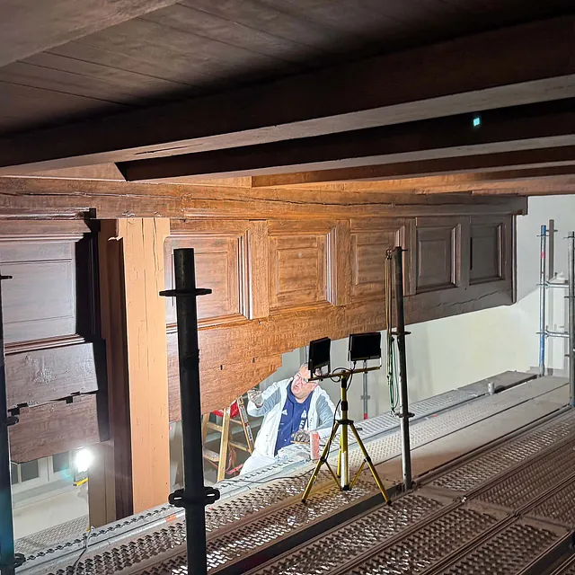 Arbeiten in altem Gebäude